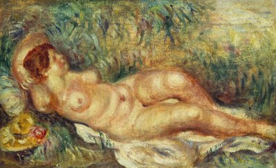裸露的裸体 作者 Pierre Auguste Renoir