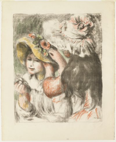 钉帽子 作者 Pierre-Auguste Renoir