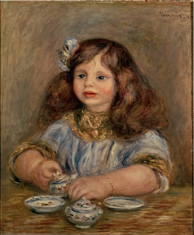 Genevieve Bernheim de Villers（1907-1936）的肖像，未来的让·尚·德拉·夏佩勒伯爵夫人 作者 皮埃尔·奥古斯特·雷诺阿