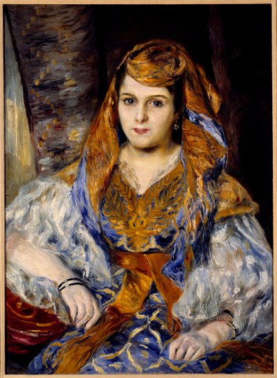 皮埃尔·奥古斯特·雷诺阿 (Pierre Auguste Renoir，1841-1919) 1870 年的《阿尔及利亚画》克莱门汀·斯托拉夫人的肖像。 0,59x0,84 m 旧金山，美术馆 作者 皮埃尔·奥古斯特·雷诺阿