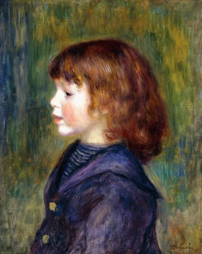Pierre Renoir的水手服肖像，1890年 作者 皮埃尔·奥古斯特·雷诺阿