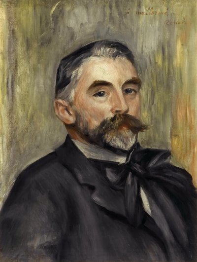 斯特凡·马拉玛肖像1842-1898 作者 皮埃尔·奥古斯特·雷诺阿
