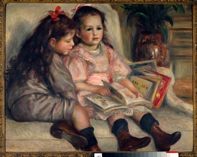 Portraits of children (the children of Martial Caillebotte). 1895 作者 皮埃尔·奥古斯特·雷诺阿