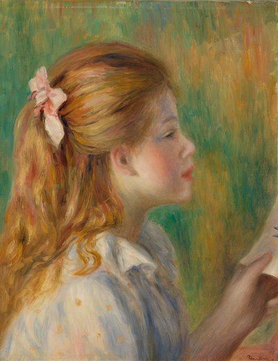 阅读（La Lecture） 作者 皮埃尔·奥古斯特·雷诺阿