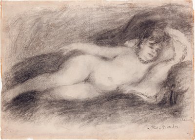 斜倚裸体，c.1903-7 作者 皮埃尔·奥古斯特·雷诺阿