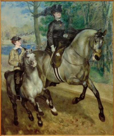 Bois de Boulogne的女骑士 作者 皮埃尔·奥古斯特·雷诺阿