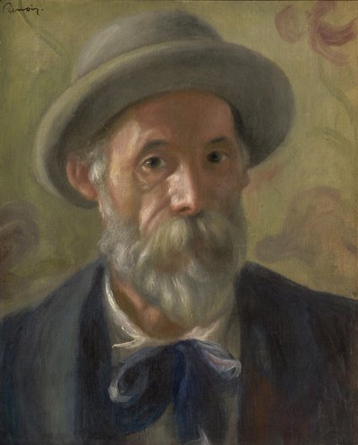 自画像，1899年 作者 皮埃尔·奥古斯特·雷诺阿