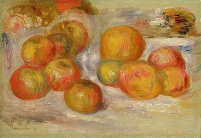 静物与苹果，c.1898 作者 Pierre Auguste Renoir