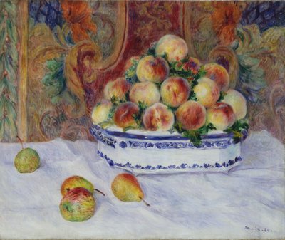 桃子静物，1881年 作者 皮埃尔·奥古斯特·雷诺阿