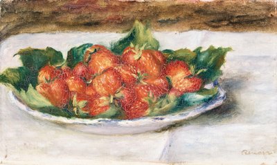 草莓静物Nature Morte avec Fraises，约1880年 作者 皮埃尔·奥古斯特·雷诺阿