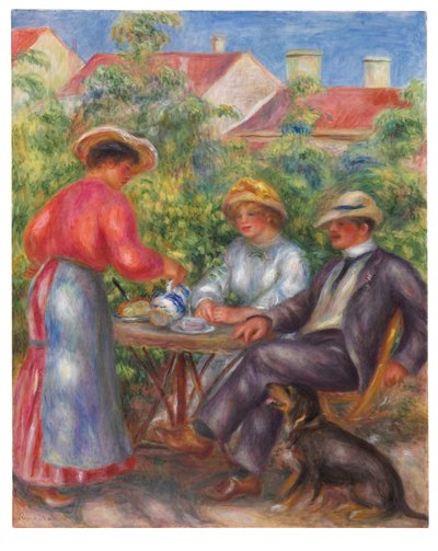 茶杯或花园，约1906-07年 作者 皮埃尔·奥古斯特·雷诺阿