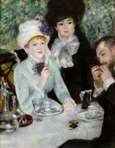 午餐结束，1879年 作者 Pierre Auguste Renoir