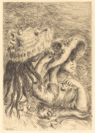 帽针 Le chapeau epingle, 1894. 作者 皮埃尔·奥古斯特·雷诺阿