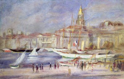 马赛旧港，c.1912 作者 皮埃尔·奥古斯特·雷诺阿