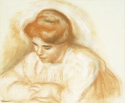 年轻女子倾斜；年轻女子配件， 作者 皮埃尔·奥古斯特·雷诺阿