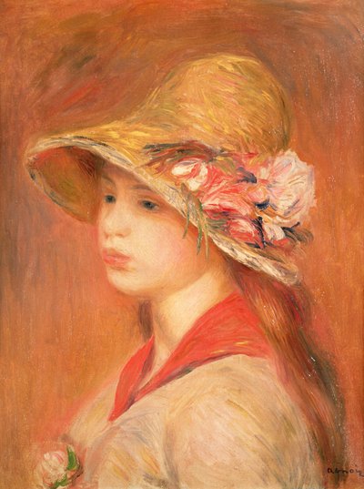 帽子的少妇 作者 Pierre Auguste Renoir
