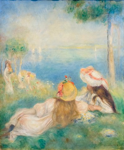 海边的少女，约 1894 年（布面油画） 作者 皮埃尔·奥古斯特·雷诺阿