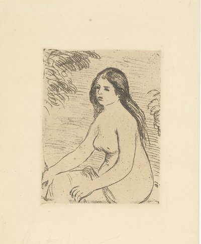 坐着的裸体女人
Femme nue assise 作者 皮埃尔·奥古斯特·雷诺阿