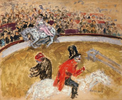 马戏团，约 1897 年（木板油画） 作者 皮埃尔·邦纳德