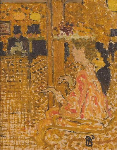 在酒吧，1892年。 作者 Pierre Bonnard