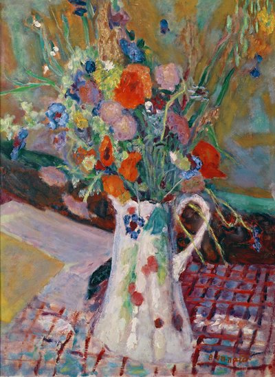 野花的花束，1922年 作者 Pierre Bonnard