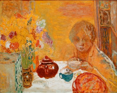 Pierre Bonnard (1867-1947) c.1932 的早餐 作者 皮埃尔·邦纳德