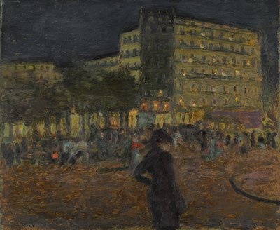 皮加勒广场在晚上。约于1905-08年 作者 皮埃尔·邦纳德
