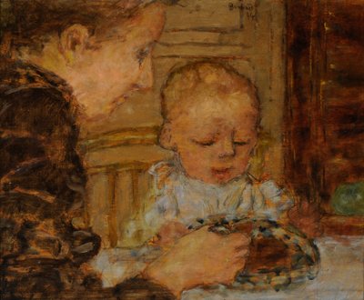 祖母和孩子 作者 Pierre Bonnard
