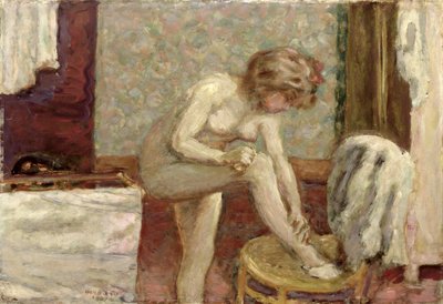 在洗手间，1907年 作者 Pierre Bonnard