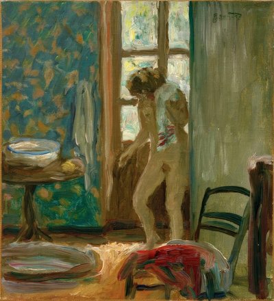 厕所裸在毛巾 作者 Pierre Bonnard
