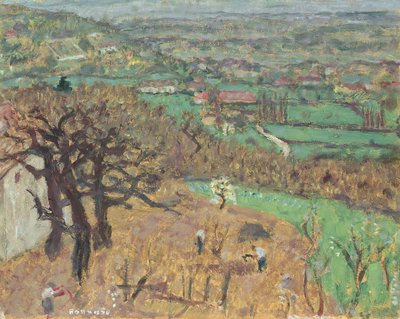景观在Dauphine，1899年 作者 Pierre Bonnard