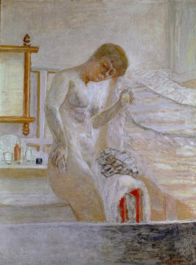 裸体站在马桶上 作者 Pierre Bonnard