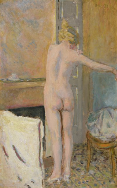 裸体在壁炉架前 作者 Pierre Bonnard