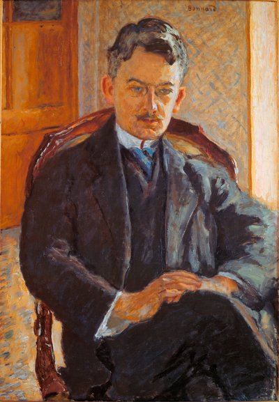 GB Georges Besson的肖像：艺术评论家和收藏家， 作者 皮埃尔·邦纳德