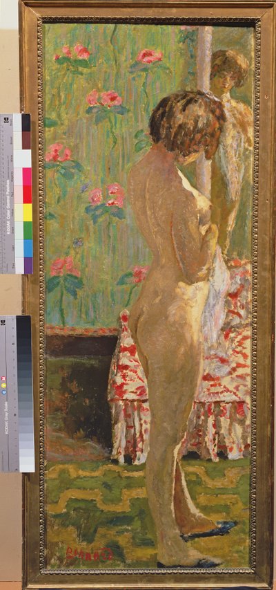 站在女性裸体 作者 Pierre Bonnard