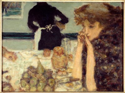 The Breakfast of Misia Portrait of Misia Sert, pianist and eerie of many artists 作者 Pierre Bonnard