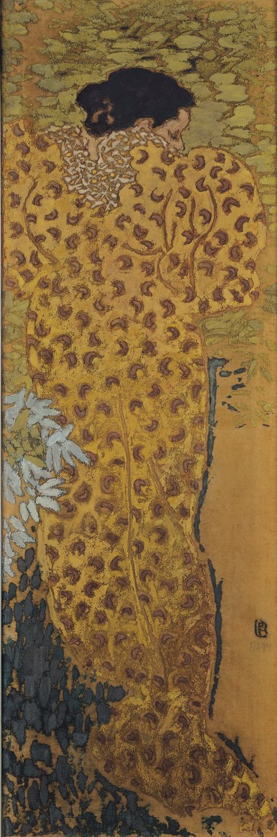 着装礼服，1892年（面料上的蛋彩画） 作者 皮埃尔·邦纳德
