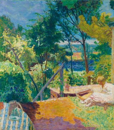 弗农露台（The Terrace at Vernon），1923年 作者 皮埃尔·邦纳德