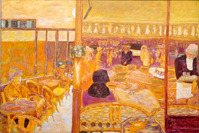 门窗 露台和咖啡室。 Pierre Bonnard (1867-1947) 1933 年私人收藏的绘画 作者 皮埃尔·邦纳德