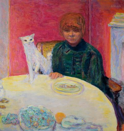 一只猫的女人，1912年 作者 皮埃尔·邦纳德