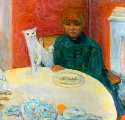 猫的女人，1912年 作者 皮埃尔·邦纳德