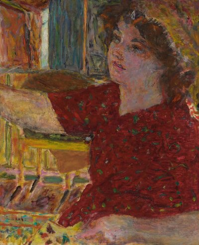 年轻女子绘画；年轻女子绘画 作者 皮埃尔·邦纳德