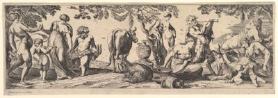 Bacchanal, 1615-42. 作者 皮埃尔·布雷比埃特