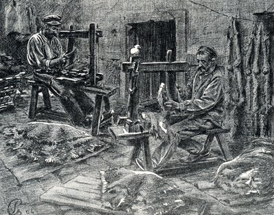 皮埃尔-卡尔梅特的 "Excursion a travers les metiers "中的雕刻 私人收藏 作者 皮埃尔·卡尔梅特