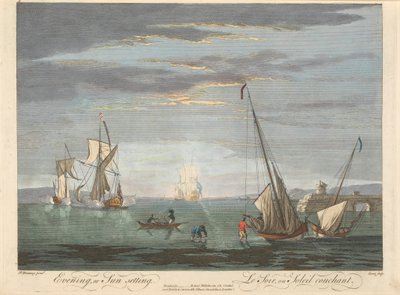 傍晚或日落 作者 Pierre-Charles Canot