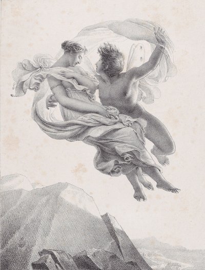 Zephyr and Psyche Zépir et Psyché, 1820-23. 作者 皮埃尔·克劳德·弗朗索瓦·德洛姆