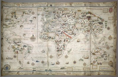 添加 MS 24065 世界地图（地球仪） 作者 皮埃尔·德斯卡勒