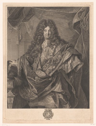菲利普·德·库尔西永的肖像 Philippe de Courcillon Marquis de Dangeau（物品上的标题） 作者 皮埃尔·德雷维