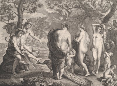 巴黎的审判》，1750年 作者 皮埃尔·弗朗索瓦·塔尔迪厄