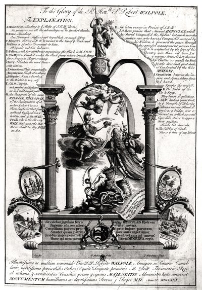 奥尔福德第一伯爵罗伯特沃尔波尔（1676-1745）荣耀的荣耀 作者 皮埃尔·富德里尼尔
